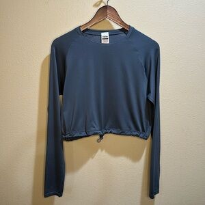 Gymshark size large cropped long sleeve seamless tee